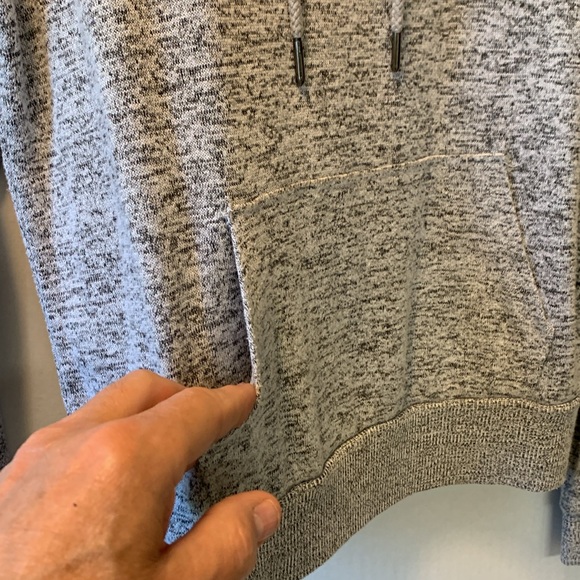 Garage Light Gray Pullover Hoodie Size S/P Front Hand Pouch - Picture 5 of 9